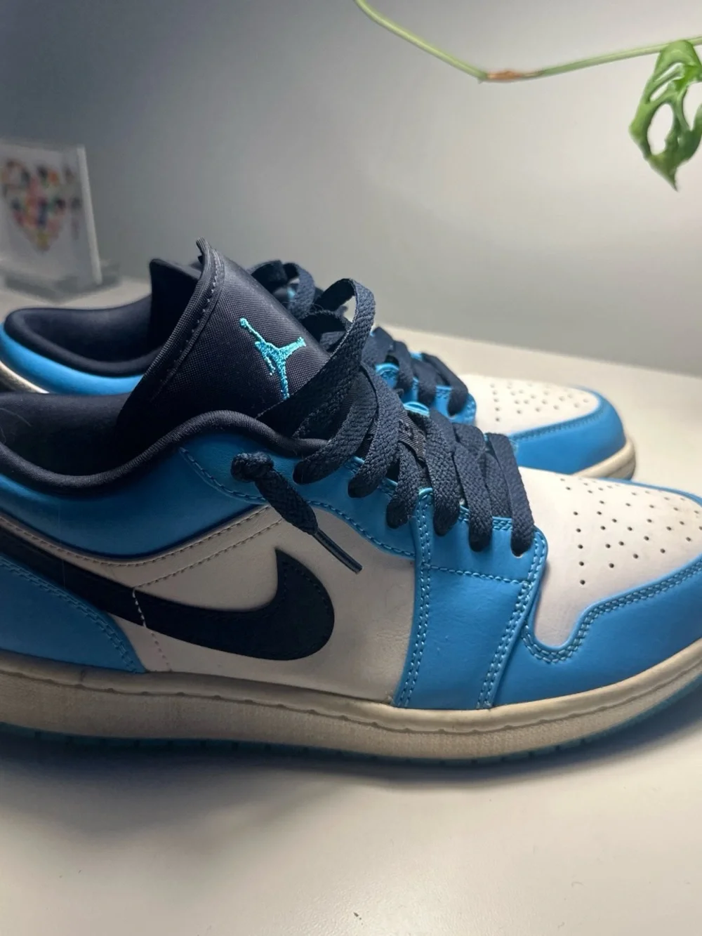 Jordan’s Low Top Sneakers in Blue